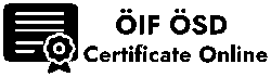 öif ösd certificate online